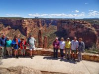 2016 04 19 3442-HDR  Anni's photo of the gang at the overlook for Spider Rock.  Don photoshopped himself in.