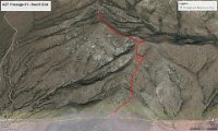 9A4aAZT01SouthToBorder  Google Earth display of our track from Montezuma Pass to the border