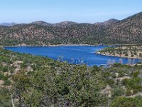 P1050119-HDR  Suzanne's pic of Parker Canyon Lake from the trailhead.  You can see the boat ramp and general store near the bottom right of the lake.