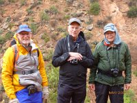 EdsPics-P1010836  Ed, BobF and Don.  If we die out here, we're doing what we love to do. Just use us as a base for new cairn.