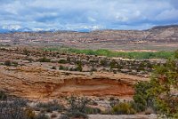 BobsPics-DSC 0623-HDR(3)0034  Shelter caves, slick rock, lush streamside vegetation, high planes, mesas, and snow-capped mountains in a single view. Oops, nearly forgot the clouds.  Add in lots of slick rock canyons, and this certainly sums up, for us, the experience of Bears Ears National Monument (the original Obama version).  It should be preserved for the future as a "learning laboratory," not carved up, mined, drilled and harvested for near-term political and economic advantage.  How short-sighted can we be?