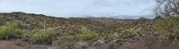 P1000450-HDR filtered stitch  A composite panorama looking back over the 2-mile side road we came in on.