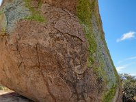 IMG 4668-HDR(3)  No pictographs, but a person's face can be seen in this rock.  Can you see it?