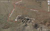 A4IronwoodForestNMAnnotated  We take a 4W road to as close to two old mines as we can drive and then hike the rest of the way.