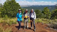 SuzannesPics-20190917 130055-HDRPSd  All are reunited at the top for a commemorative photo (Photoshopped together from two different photos)